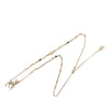 Chanel CC Gold Plated Faux Pearl and Strass Deer Pendant Necklace Secondhand