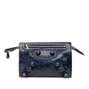 Balenciaga Lambskin Motocross Giant 21 Brogues Clutch Secondhand