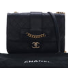Chanel Large Quilted Sheepskin Front Chain Flap Secondhand