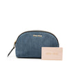 Miu Miu Denim Cosmetic Pouch Secondhand