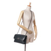 Chanel Quilted Aged Calfskin Logo Accordion Flap Secondhand