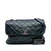 Chanel Quilted Aged Calfskin Logo Accordion Flap Secondhand
