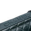 Chanel Quilted Aged Calfskin Logo Accordion Flap Secondhand