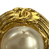 Chanel CC Gold Plated Faux Pearl Clip On Earrings Secondhand