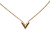 Louis Vuitton Gold Plated Essential V Necklace Secondhand