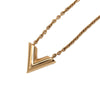 Louis Vuitton Gold Plated Essential V Necklace Secondhand