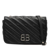 Balenciaga Embossed Leather Allover Logo BB Wallet on Chain Secondhand
