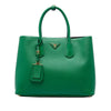 Prada Large Saffiano Cuir Double Satchel Secondhand
