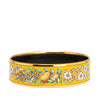 Hermès Wide Enamel Wheat and Fruits Bangle GM Secondhand