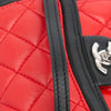 Chanel Mini Square Lambskin Graphic Flap Crossbody Secondhand
