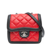 Chanel Mini Square Lambskin Graphic Flap Crossbody Secondhand