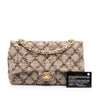 Secondhand Chanel Medium Classic Quilted Metallic Tweed Single Flap