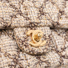 Secondhand Chanel Medium Classic Quilted Metallic Tweed Single Flap