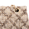 Secondhand Chanel Medium Classic Quilted Metallic Tweed Single Flap