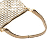 Bottega Veneta Small Metallic Leather Intrecciato Shoulder Bag Secondhand