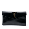 Saint Laurent Smooth Shiny Calfskin Monogram Uptown Pouch Secondhand