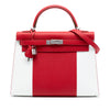Hermès Bicolor Epsom Kelly Flag Sellier 32 Secondhand