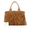 Prada Canvas Canapa Fringe Satchel Secondhand