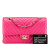 Chanel Medium Classic Chevron Lambskin Double Flap Secondhand