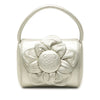 LOEWE Metallic Leather Anagram Flower Handbag Secondhand