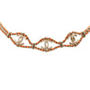 Chanel CC Gold Plated Leather Woven Wrap Choker Necklace Secondhand