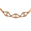 Chanel CC Gold Plated Leather Woven Wrap Choker Necklace Secondhand