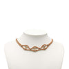 Chanel CC Gold Plated Leather Woven Wrap Choker Necklace Secondhand