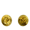 Chanel CC Gold Plated Clip On Earrings Secondhand