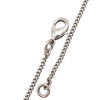 Chanel CC Silver Plated Rhinestone Pendant Necklace Secondhand