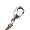 Chanel CC Silver Plated Rhinestone Pendant Necklace Secondhand