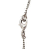 Chanel CC Silver Plated Rhinestone Pendant Necklace Secondhand