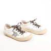 Golden Goose Glitter Star Kids Sneakers in White x Pink, Size 28 EU Secondhand