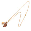 Hermès Gold Plated Swift O Kelly Pendant Necklace Secondhand
