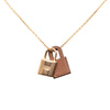 Hermès Gold Plated Swift O Kelly Pendant Necklace Secondhand