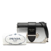 Secondhand Prada Saffiano Trimmed Metallic Vitello Cahier Bag