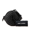 Saint Laurent Chevron Calfskin Round Vinyle Camera Bag Secondhand
