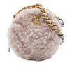 Chanel Shearling 19 Round Clutch with Chain Secondhand