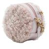 Chanel Shearling 19 Round Clutch with Chain Secondhand