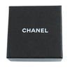 Chanel Gold Plated CC Round Crystal and Faux Pearl Push Back Earrings Secondhand