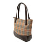 Secondhand Burberry Haymarket Check Canvas Handbag