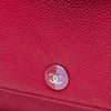 Chanel Caviar Bicolor CC Wallet On Chain Secondhand