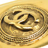 Chanel CC Gold Plated Rhombus Brooch Secondhand