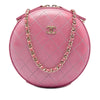 Chanel CC Stitched Calfskin Chain Round Crossbody Secondhand