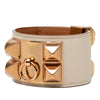 Hermès Swift and Gold Plated Collier de Chien Bracelet Secondhand