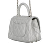 Chanel Extra Mini Metallic Quilted Caviar Coco Top Handle Bag Secondhand