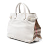 Burberry Medium Leather and House Check Banner Satchel Secondhand