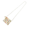 Dior Calfskin Hibiscus Card Holder with Chain Secondhand