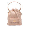 Dior Small Lambskin Macrocannage Caro Bucket Bag Secondhand