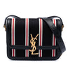 Saint Laurent Small Canvas Striped Solferino Satchel In Box Secondhand