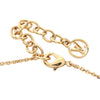 Louis Vuitton Gold Plated Strass Petit Louis Bracelet Secondhand